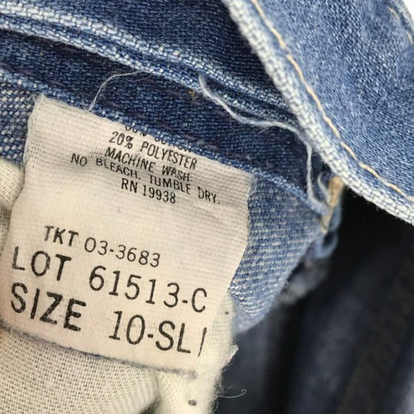 Vintage Mr Leggs Flared Slim Denim Jeans Size 10 - Picture 6 of 6